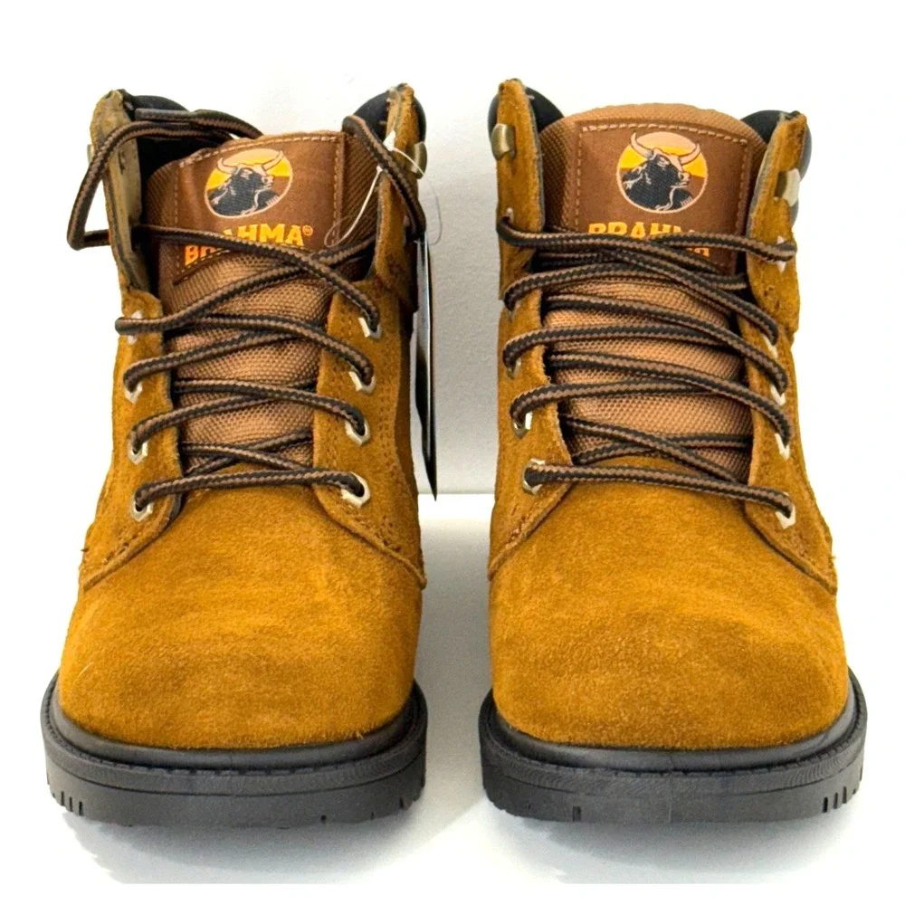 6.5 Wide, Mens  Work Boot BRAHMA, BRAVO Waterproof, Oil Resistant, Tan NIB